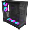 Montech Case ATX - HS02 PRO (B) - 5 x 120 mm ARGB Fans, USB-C, Black - (MONTECH-HS02-PRO-BK)