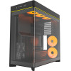Montech Case ATX - HS02 PRO (B) - 5 x 120 mm ARGB Fans, USB-C, Black - (MONTECH-HS02-PRO-BK)