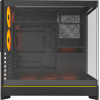 Montech Case ATX - HS02 PRO (B) - 5 x 120 mm ARGB Fans, USB-C, Black - (MONTECH-HS02-PRO-BK)