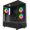 Montech Case ATX - XR (B) - 3 x 120 mm ARGB Fans, USB-C, Black - (MONTECH-XR-B)