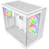 Montech KING 65 Pro, Dual Chamber Mid-tower Case, 3 ARGB Fans, White - (MONTECH-KING-65-PRO-W)