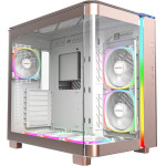 Montech KING 95 Pro, Dual Chamber Mid-tower Case, 6 ARGB Fans, 2 Front Panels, Rose Gold - (MONTECH-KING-95-PRO-RG)