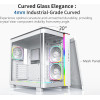 Montech KING 95 Pro, Dual Chamber Mid-tower Case, 6 ARGB Fans, 2 Front Panels, White - (MONTECH-KING-95-PRO-WH)