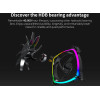 Montech RX120 PWM, REVERSE Fan, 120mm, ARGB, Black - (MONTECH-RX120-PWM-BK)