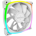 Montech RX120 PWM, REVERSE Fan, 120mm, ARGB, White - (MONTECH-RX120-PWM-WH)