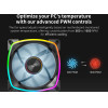 Montech RX140 PWM, REVERSE Fan, 140mm, ARGB, Black - (MONTECH-RX140-PWM-BK)
