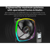 Montech RX140 PWM, REVERSE Fan, 140mm, ARGB, Black - (MONTECH-RX140-PWM-BK)
