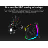 Montech RX140 PWM, REVERSE Fan, 140mm, ARGB, Black - (MONTECH-RX140-PWM-BK)