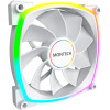 Montech RX140 PWM, REVERSE Fan, 140mm, ARGB, White - (MONTECH-RX140-PWM-WH)