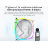Montech RX140 PWM, REVERSE Fan, 140mm, ARGB, White - (MONTECH-RX140-PWM-WH)