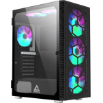 Montech X3 GLASS, Mid-tower Case, TG, 6 fixed RGB Fans, Black - (MONTECH-X3-GLASS-BK)