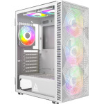 Montech X3 MESH, Mid-tower Case, TG, 6 fixed RGB Fans, White - (MONTECH-X3-MESH-WH)