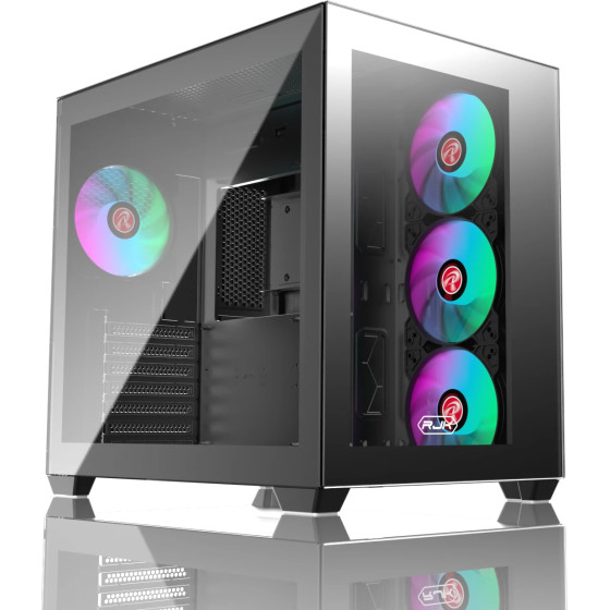 Raijintek Case ATX - PAEAN C7 BLACK TG4 - (0R20B00234)