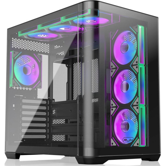 Raijintek Case EATX - ATREUS BT7 Black - 7 x 120 mm Infinity Mirror ARGB Fans included - (0R20B00258)