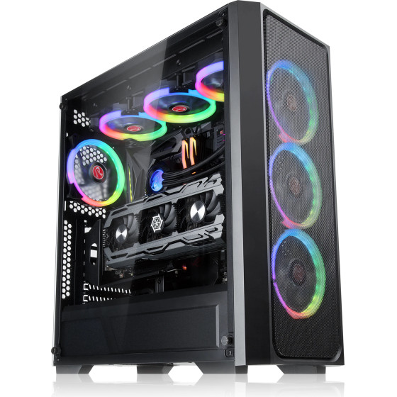 Raijintek Case EATX - PONOS MS4 - 4 x 120mm ARGB Fans, Mesh - (0R20B00197)