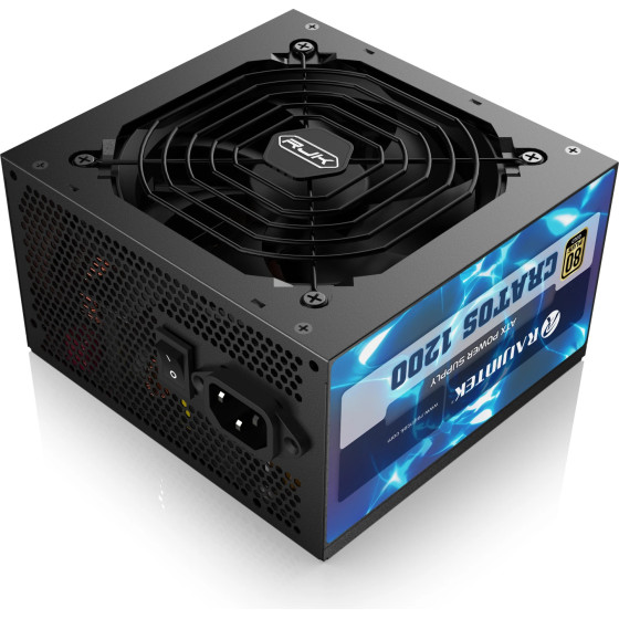 Raijintek PSU ATX 3.0 1200W Gold - CRATOS 1200 BLACK - (0R30B00003)