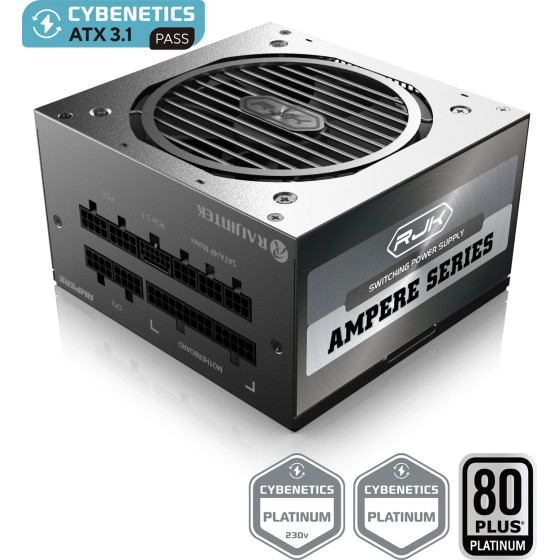 Raijintek PSU ATX3.1 850W Platinum - AMPERE 850 - (0R30B00014)