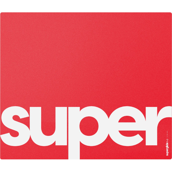 Superglide Gaming Glass Mousepad Pad v2 XL Red - 490 x 420 mm - (SGPXLR2)