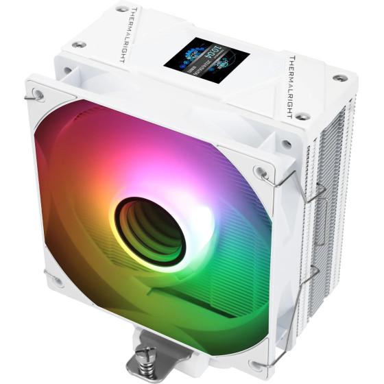 Thermalright CPU Cooler Assassin Spirit 120 Vision A-RGB White - LCD Display, Infinity Mirror - (ASSASSIN-SPIRIT-120-VISION-WH)