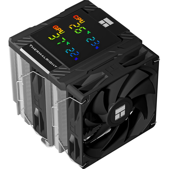 Thermalright CPU Cooler Peerless Assassin 120 Digital Black - Dual-Tower - LGA1851/AM5 - (PEERLESS-ASSASSIN-120-D-BK)
