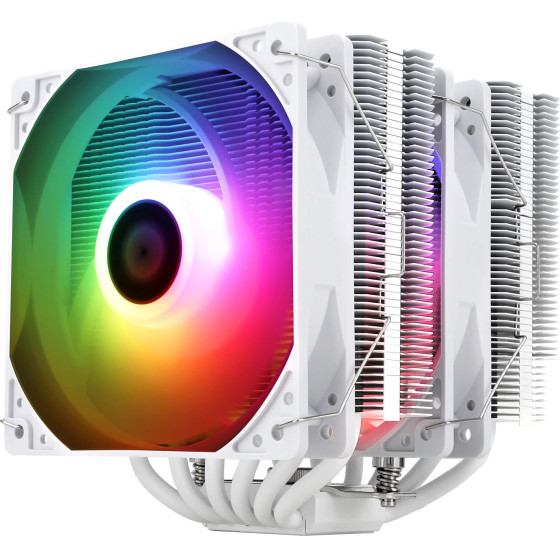 Thermalright CPU Cooler Peerless Assassin 120 SE A-RGB White - Dual-Tower - LGA1851/LGA1700/AM5 - (PEERLESS-ASSASSIN-120-SE-WH-ARGB)