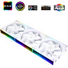 Thermalright Fan Pack 3-in-1 3x120mm - TL-M12QRW x 3 - White, Reverse, Infinity Mirror, Daisy-Chain, A-RGB - (TL-M12QRW-3)