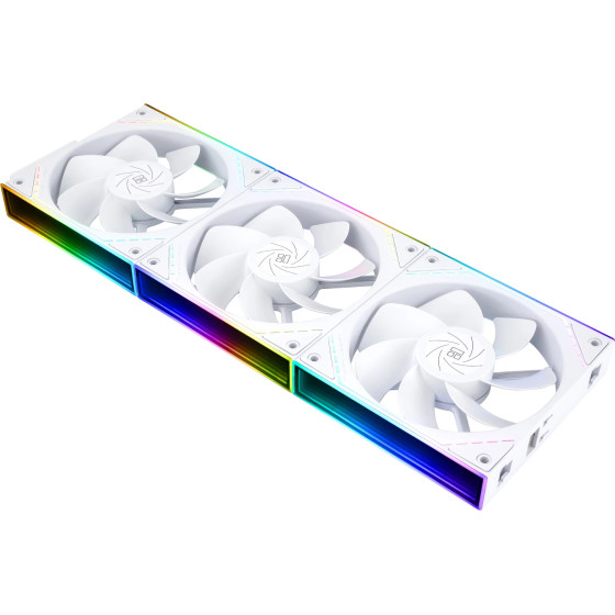 Thermalright Fan Pack 3-in-1 3x120mm - TL-M12QRW x 3 - White, Reverse, Infinity Mirror, Daisy-Chain, A-RGB - (TL-M12QRW-3)