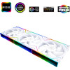 Thermalright Fan Pack 3-in-1 3x120mm - TL-M12QW x 3 - White, Infinity Mirror, Daisy-Chain, A-RGB - (TL-M12QW-3)