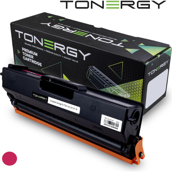 Tonergy Compatible Toner Cartridge BROTHER TN-411 TN-421 TN-431 TN-471 Magenta, 1.8K - (TONERGY-TN411/421/431/471-M)