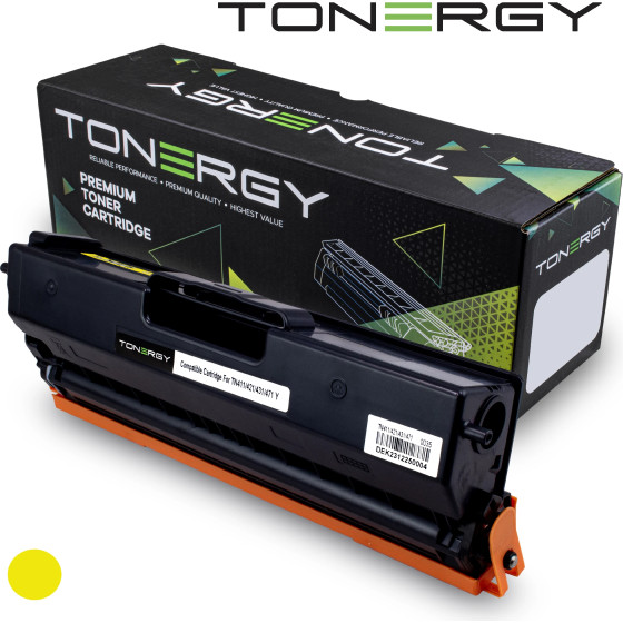 Tonergy Compatible Toner Cartridge BROTHER TN-411 TN-421 TN-431 TN-471 Yellow, 1.8K - (TONERGY-TN411/421/431/471-Y)