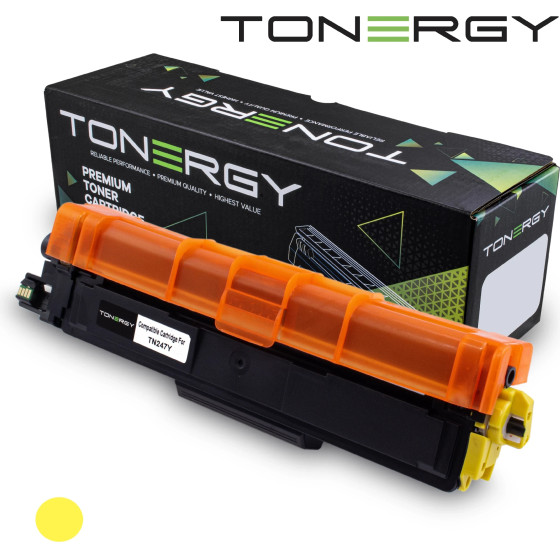 Tonergy Compatible Toner Cartridge BROTHER TN247Y Yellow, High Capacity 2.3k - (TONERGY-TN247Y)