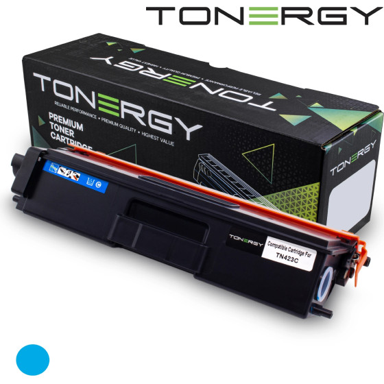 Tonergy Compatible Toner Cartridge BROTHER TN423C Cyan, High Capacity 4k - (TONERGY-TN423C)