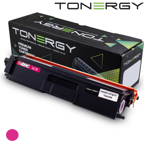 Tonergy Compatible Toner Cartridge BROTHER TN423M Magenta, High Capacity 4k - (TONERGY-TN423M)