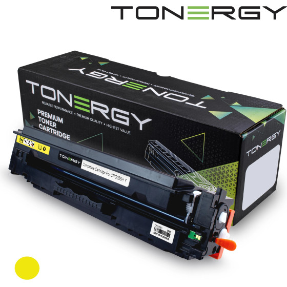 Tonergy Compatible Toner Cartridge CANON 3017C002 CRG 055H Yellow, High Capacity 5.9k - (TONERGY-CRG055H-Y)