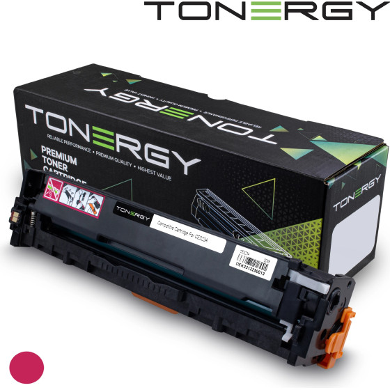 Tonergy Compatible Toner Cartridge HP 128A CE323A Magenta, Standard Capacity 1.3k - (TONERGY-CE323A)