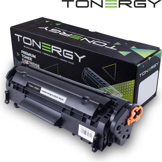 Tonergy Compatible Toner Cartridge HP 12A Q2612A CANON CRG-703 Black, 2k - (TONERGY-Q2612A/CRG-703)