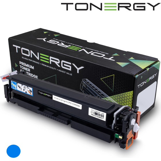 Tonergy Compatible Toner Cartridge HP 202X CF501X CANON CRG-054H Cyan, High Capacity 2.5K - (TONERGY-CRG054H-C)
