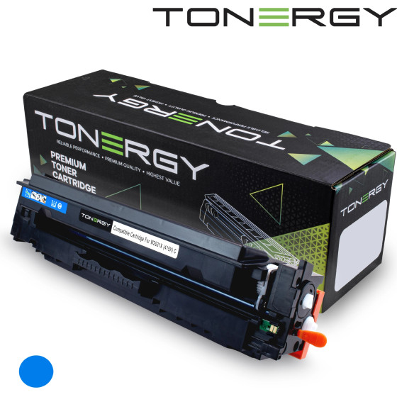Tonergy Compatible Toner Cartridge HP 415X 414X 416X W2031X W2021X W2041X Cyan, High Capacity 6k - (TONERGY-W2031/2021/2041X)
