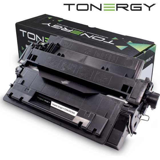 Tonergy Compatible Toner Cartridge HP 55A CE255A CANON CRG-724 Black, Standard Capacity 6k - (TONERGY-CE255A/CRG-724)