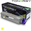 Tonergy Compatible Toner Cartridge OKI 44315301 Yellow, 6k - (TONERGY-OKI-C610-Y)