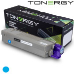 Tonergy Compatible Toner Cartridge OKI 44315303 Cyan, 6k - (TONERGY-OKI-C610-C)
