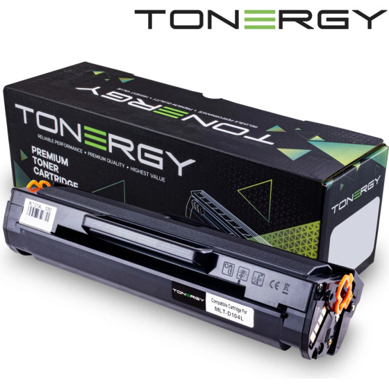 Tonergy Compatible Toner Cartridge SAMSUNG MLT-D104L Black, High Capacity 5k - (TONERGY-MLT-D104L)