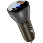 Acefast Fast Charger Car PD3.0 63W - B6 - USB-A x 1, USB-C x 1, Black - (ACEFAST-B6-BK)
