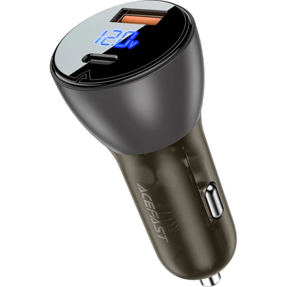 Acefast Fast Charger Car PD3.0 63W - B6 - USB-A x 1, USB-C x 1, Black - (ACEFAST-B6-BK)