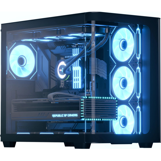 AeroCool Case ATX - P500C-G-BK-v1 - 4 x 120 mm Infinity Mirror A-RGB - (ACCM-PN01043.11)