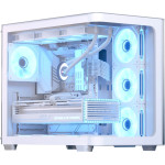 AeroCool Case ATX - P500C-G-WT-v1 - 4 x 120 mm Infinity Mirror A-RGB - (ACCM-PN01043.21)