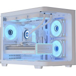 AeroCool Case mATX - P300C-G-WT-v1 - 3 x 120 mm Infinity Mirror A-RGB - (ACCS-PN02033.21)