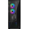 Arctic Case E-ATX - Xtender VG (Mirror Black) - PCIe Gen 4 riser included, 5 A-RGB Fans included - (ACPCC00019A)