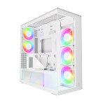 Arctic Case E-ATX - Xtender VG (White) - PCIe Gen 4 riser included, 5 A-RGB Fans included - (ACPCC00017A)