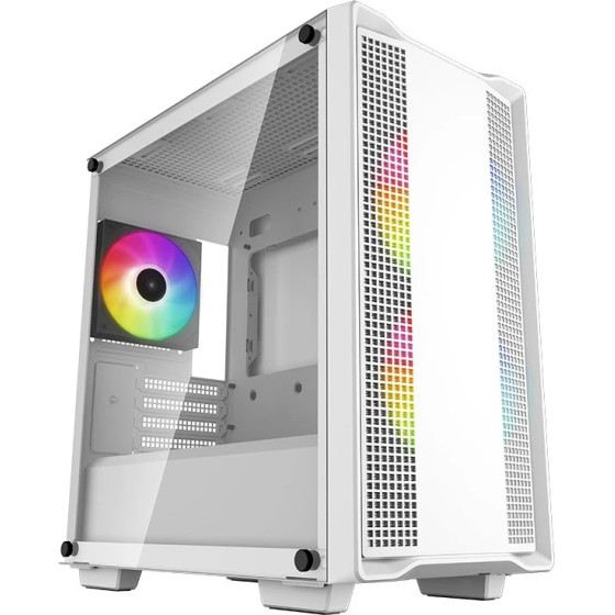 DeepCool Case mATX - CC360 A-RGB White - (R-CC360-WHAPM3-G-1)